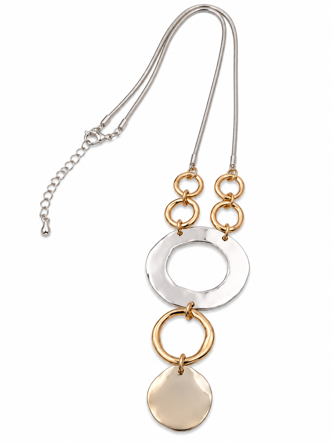 Two-Tone Luxe Chunky Statement Necklace - Vz Collection