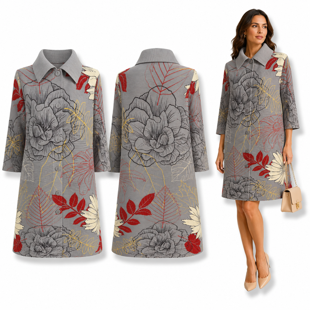 Eclipse Bloom Plisse Dress