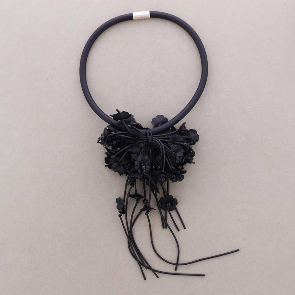 Hanging Orchids Short Necklace