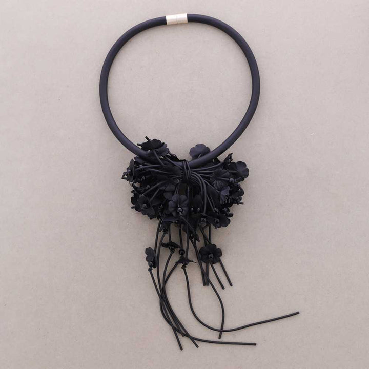 Hanging Orchids Short Necklace