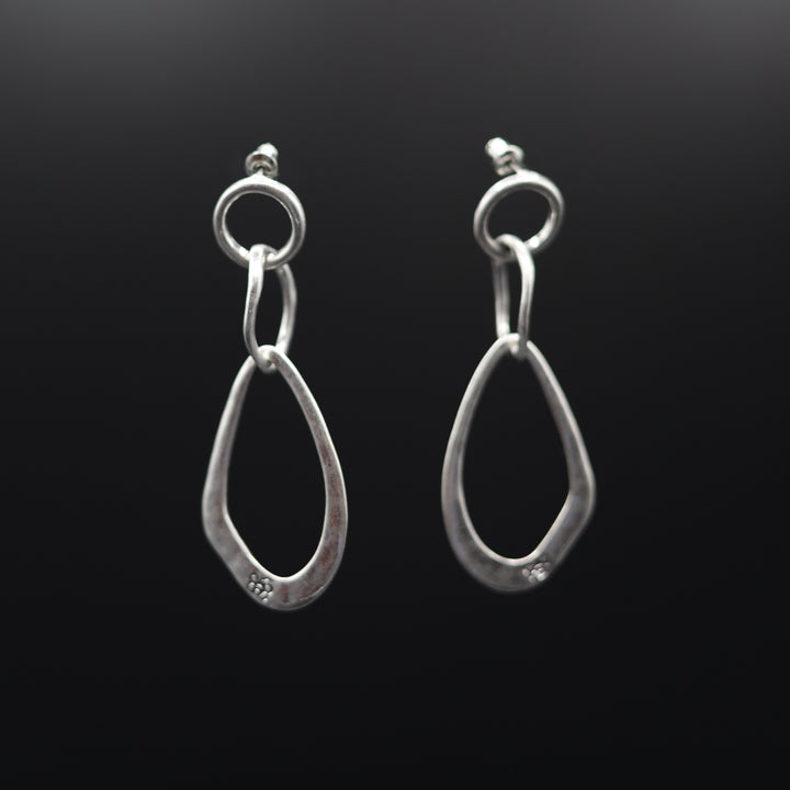 Hammered Multi Shaped Hollow Metal rings Earrings - Vz Collection