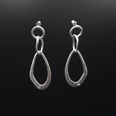 Hammered Multi Shaped Hollow Metal rings Earrings - Vz Collection
