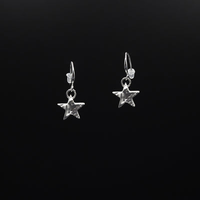 Hammered Texture Star Earrings - Vz Collection