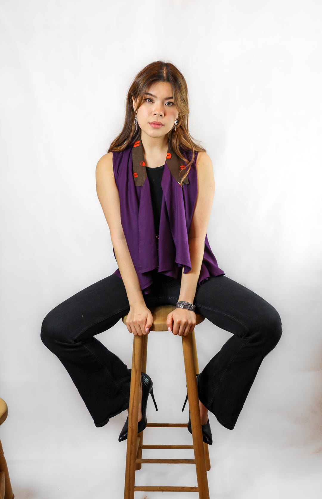 Purple Cotton Overlayer - Vz Collection