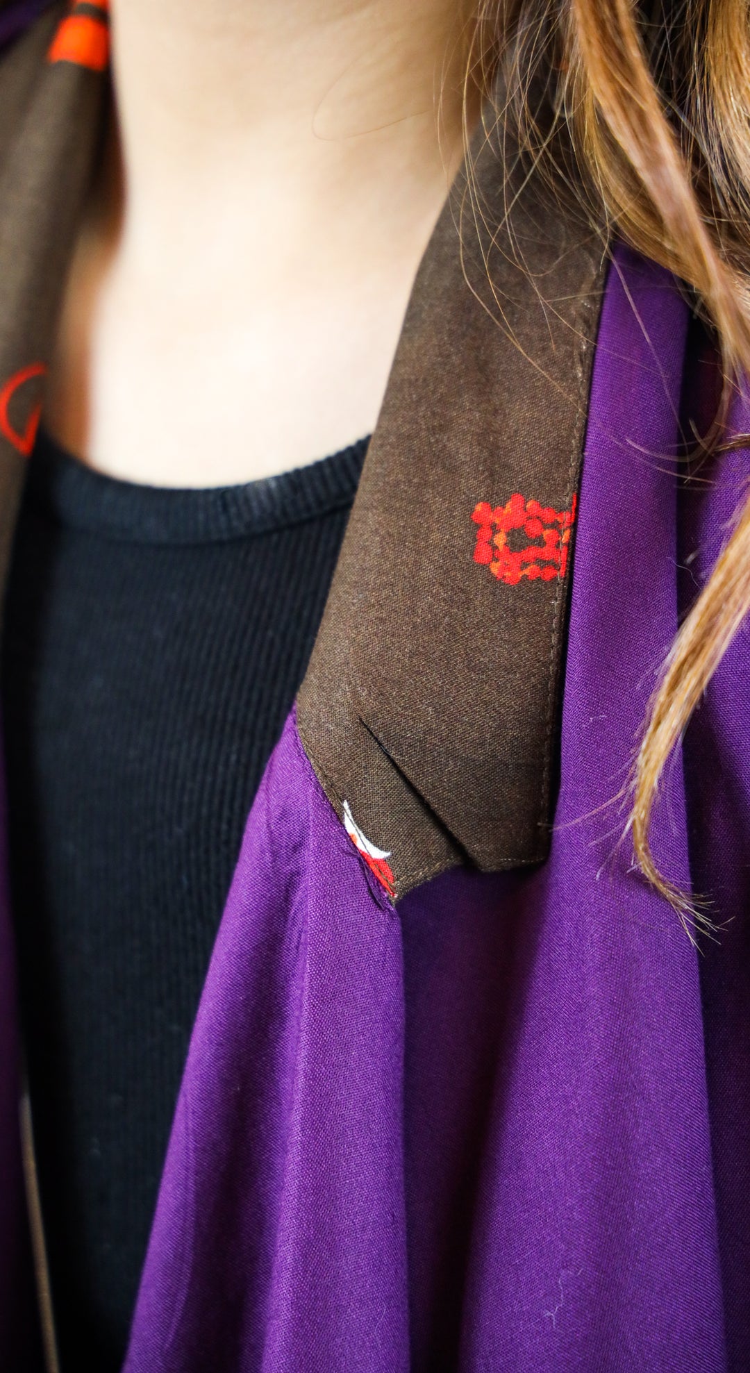 Purple Cotton Overlayer - Vz Collection