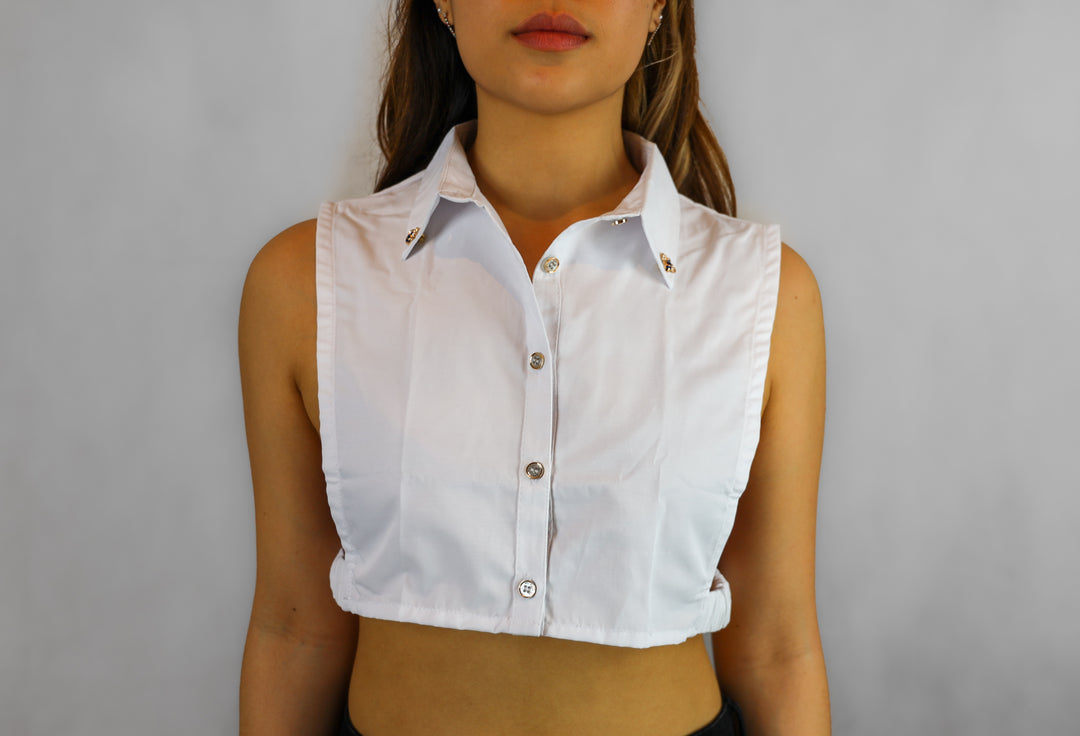 Plain Cotton Shirt Collar with Bumble Bees - Vz Collection