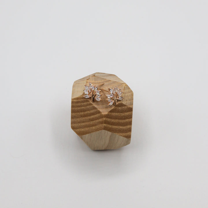 Rose Gold Tree of Life Earrings - Vz Collection