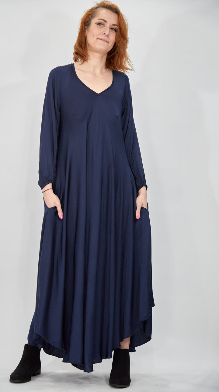 Full Sleeve Bias Dress - Vz Collection