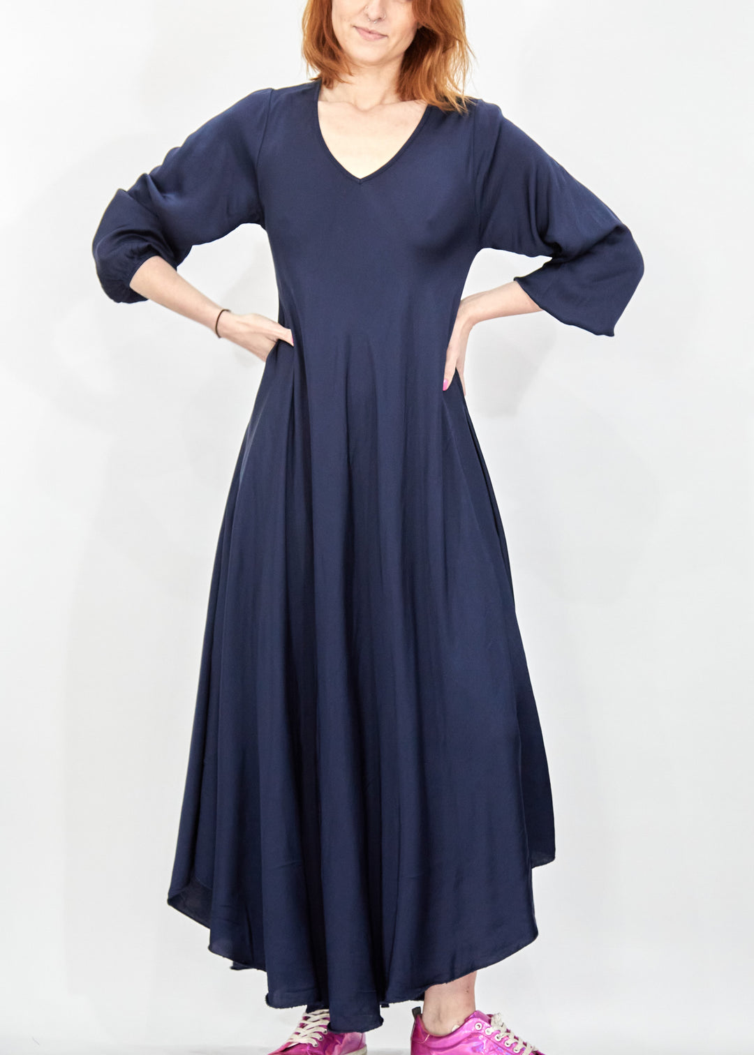 Full Sleeve Bias Dress - Vz Collection