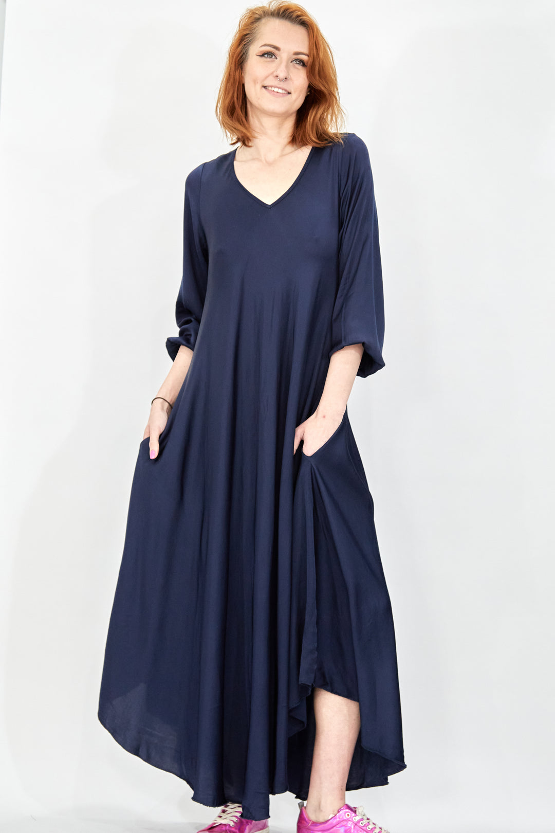 Full Sleeve Bias Dress - Vz Collection