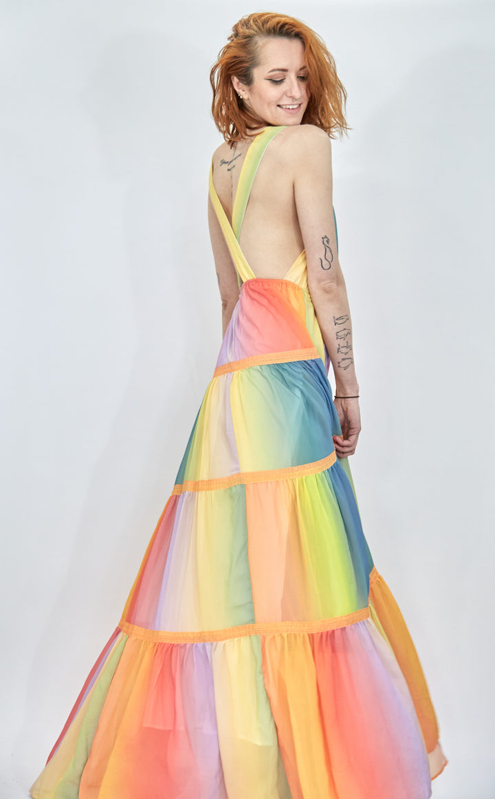 Ombre Rainbow Dress - Vz Collection
