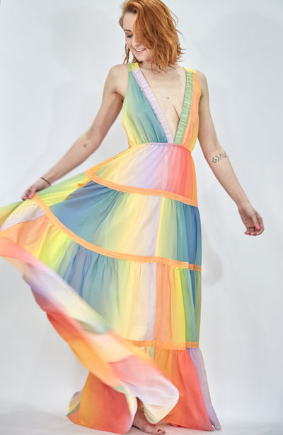 Ombre Rainbow Dress - Vz Collection