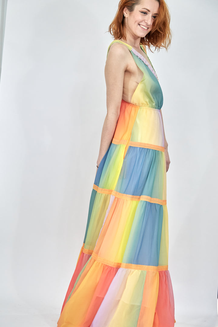 Ombre Rainbow Dress - Vz Collection