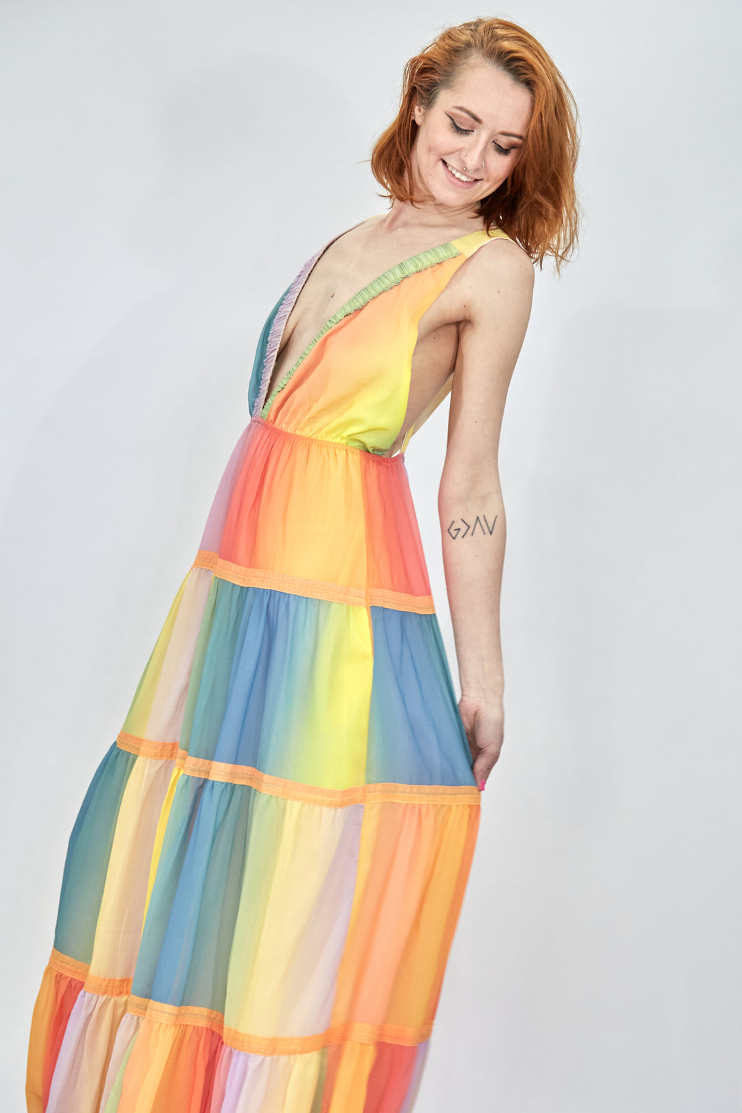 Ombre Rainbow Dress - Vz Collection