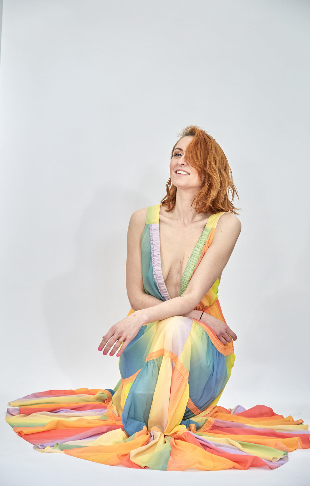 Ombre Rainbow Dress - Vz Collection