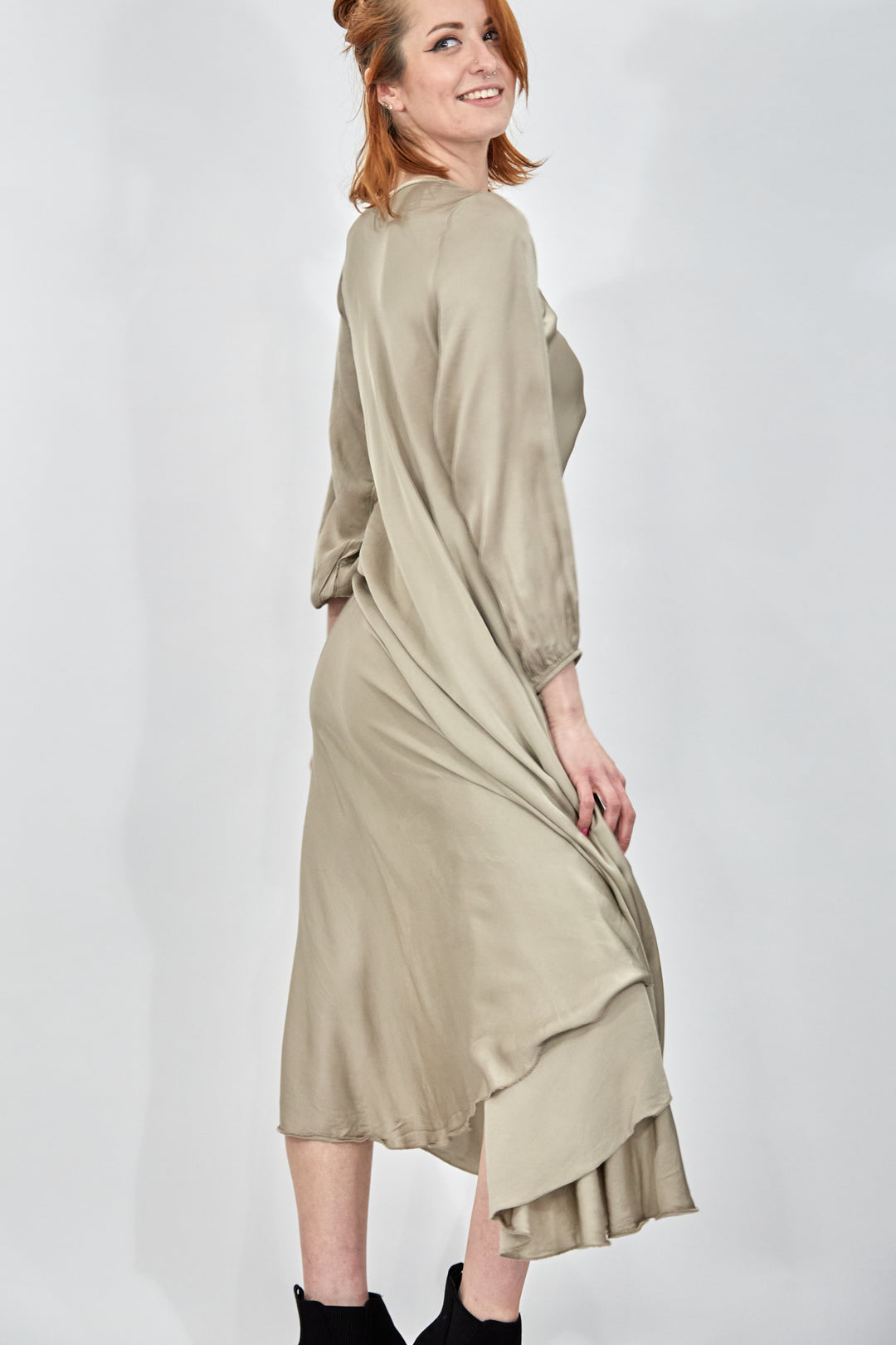 Full Sleeve Bias Dress - Vz Collection