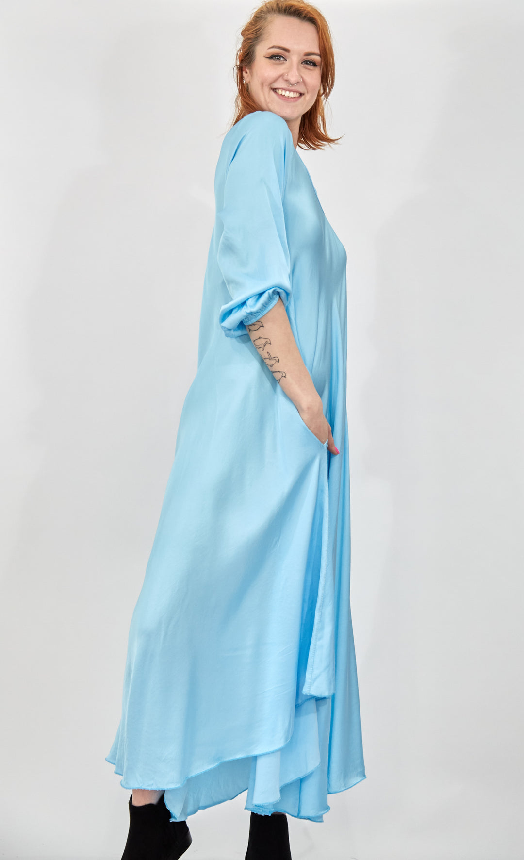 Full Sleeve Bias Dress - Vz Collection