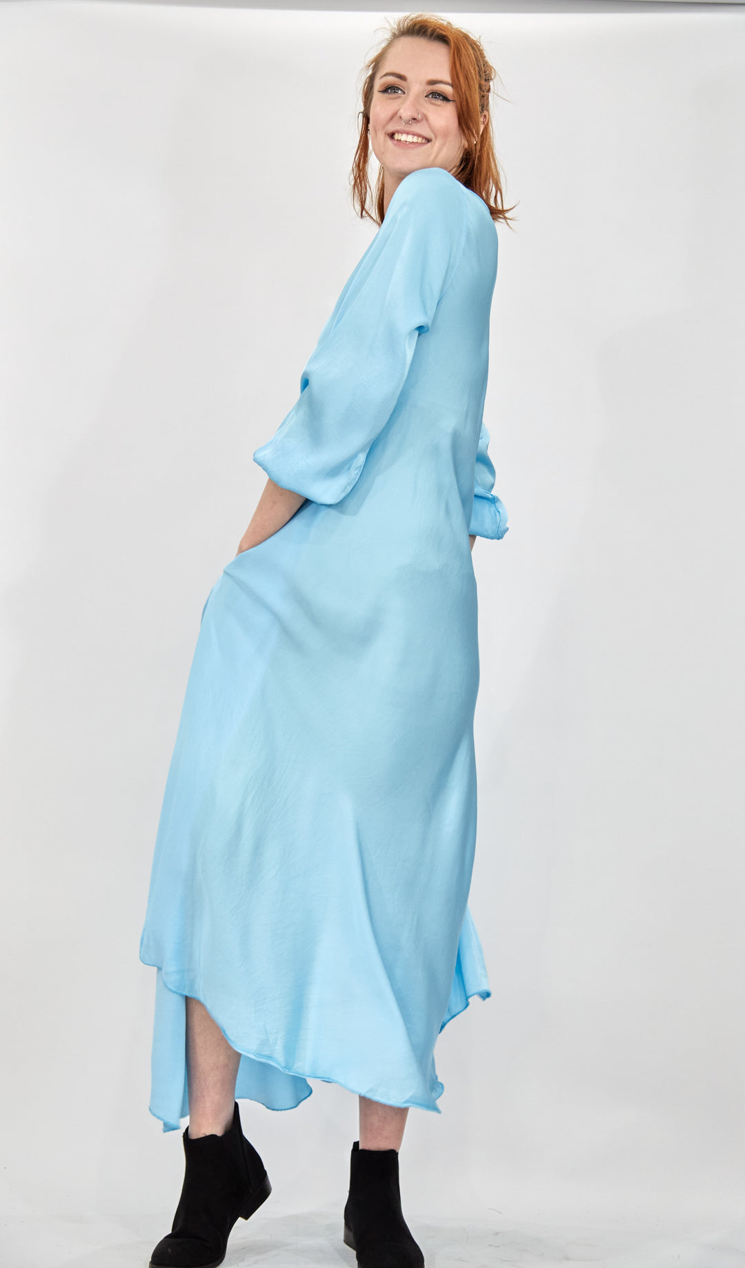 Full Sleeve Bias Dress - Vz Collection
