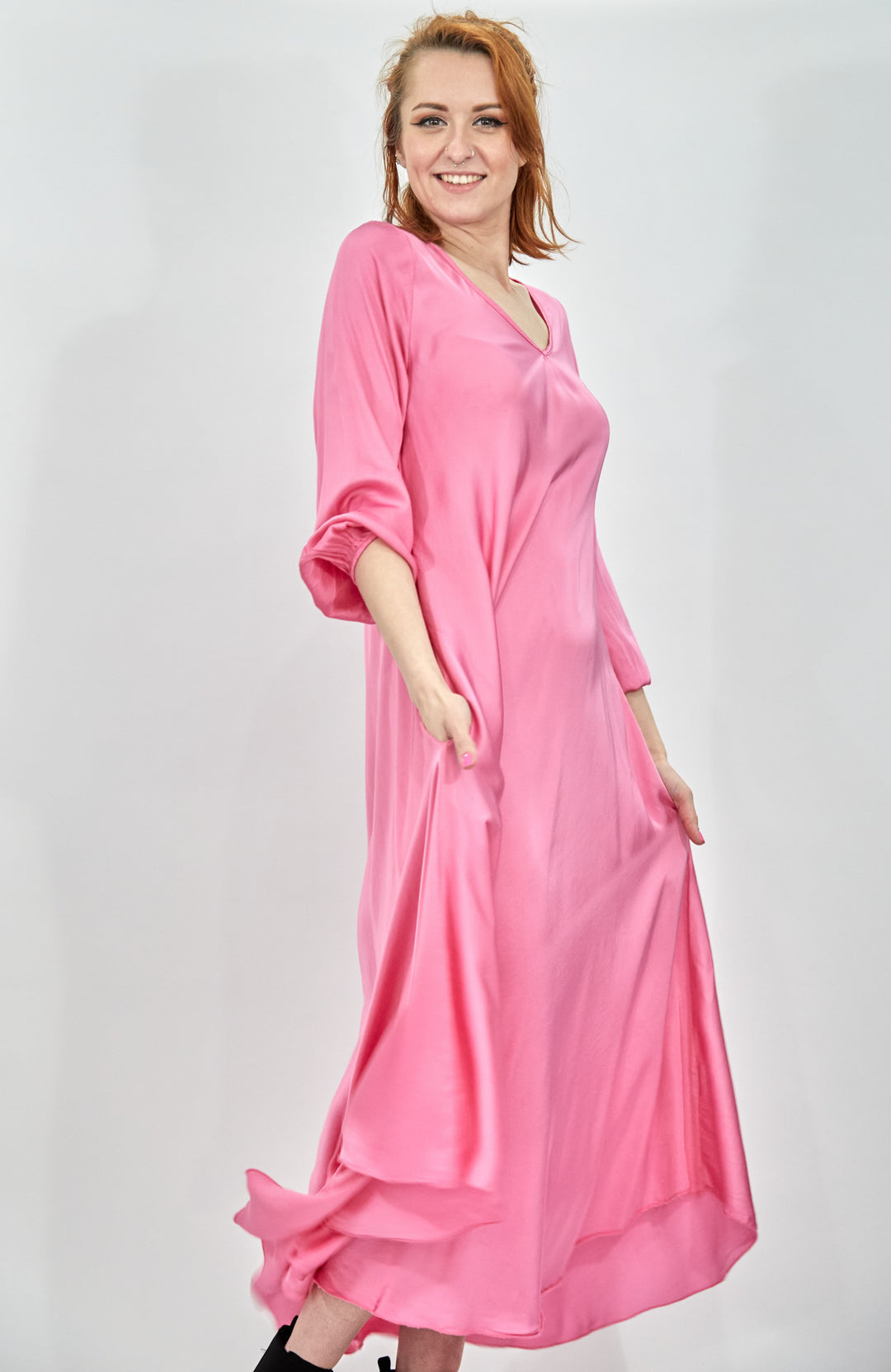 Full Sleeve Bias Dress - Vz Collection