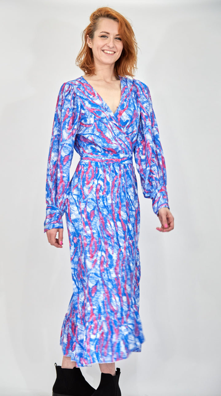 Long Sleeve Wrap Dress - Vz Collection