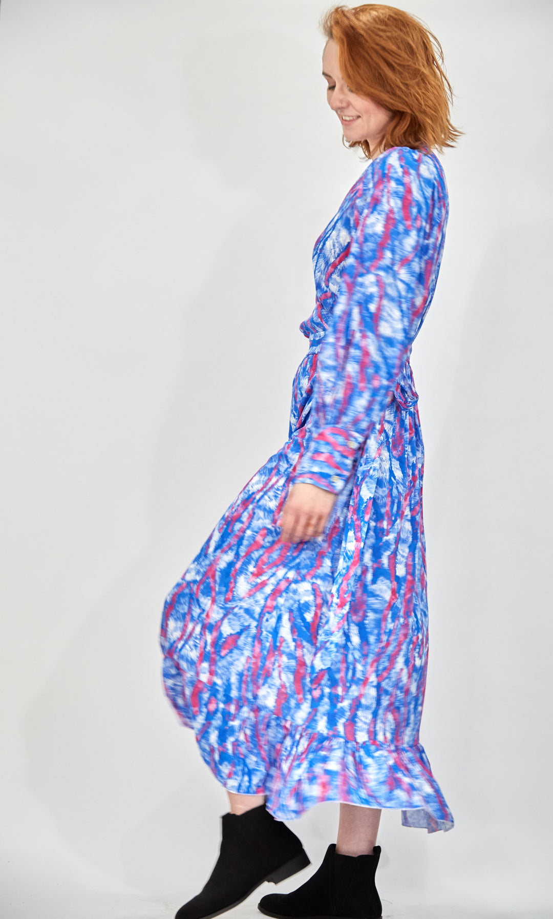 Long Sleeve Wrap Dress - Vz Collection