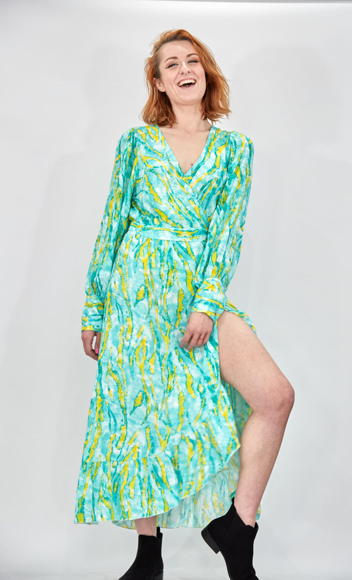 Long Sleeve Wrap Dress - Vz Collection