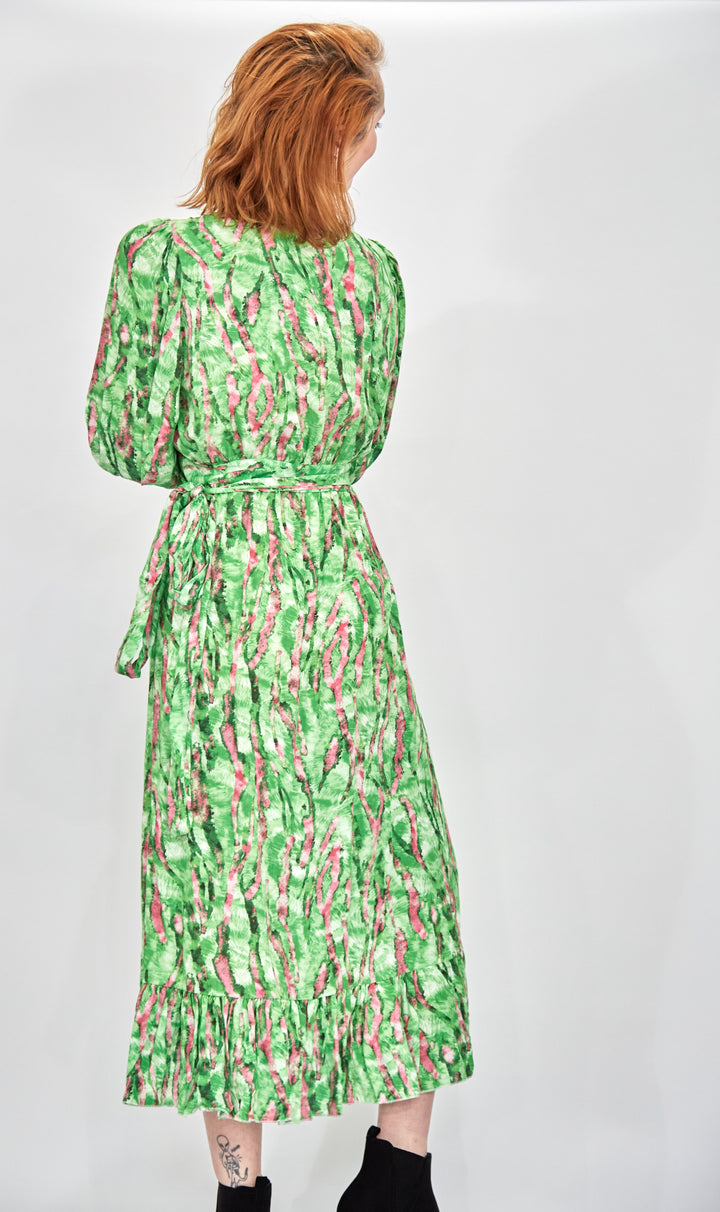 Long Sleeve Wrap Dress - Vz Collection