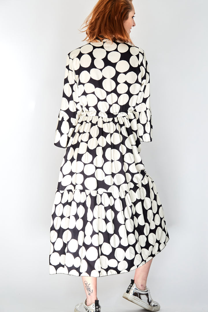 Black and White Polka Dot Dress - Vz Collection