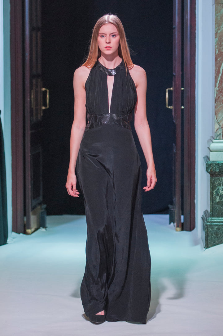 Black Dragonfly Web Ball Gown - Vz Collection