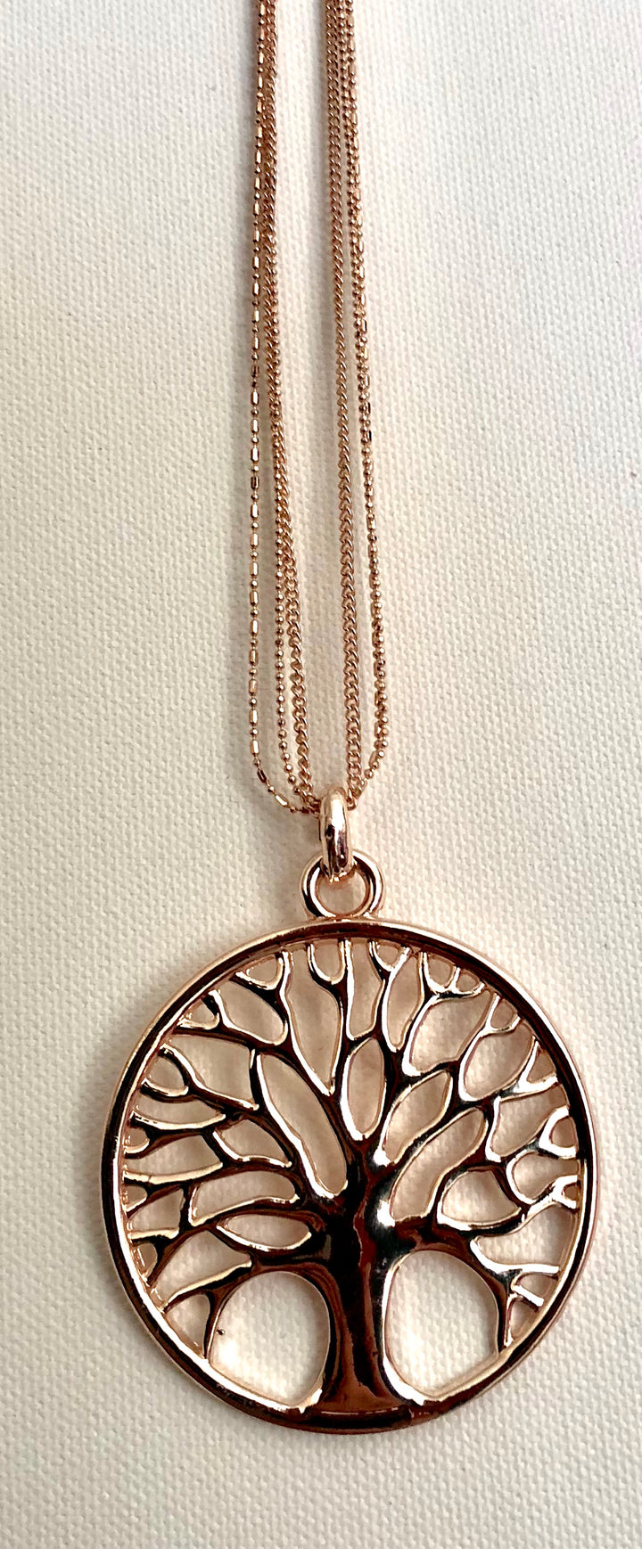 Tree of Life Rose Gold Statement Necklace - Vz Collection