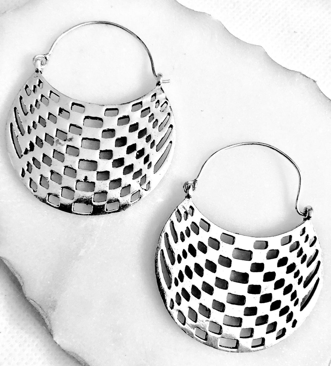 Abstract Hoops Earrings - Vz Collection