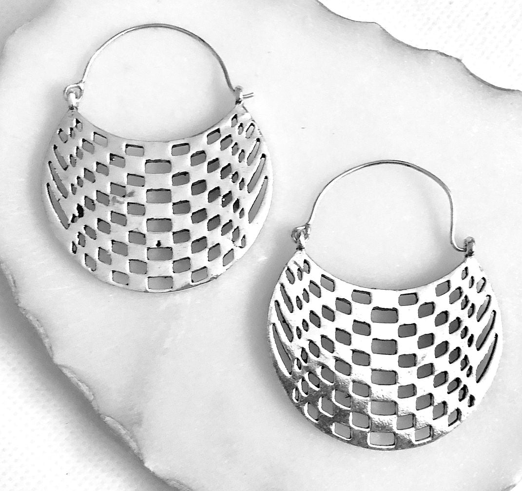 Abstract Hoops Earrings - Vz Collection