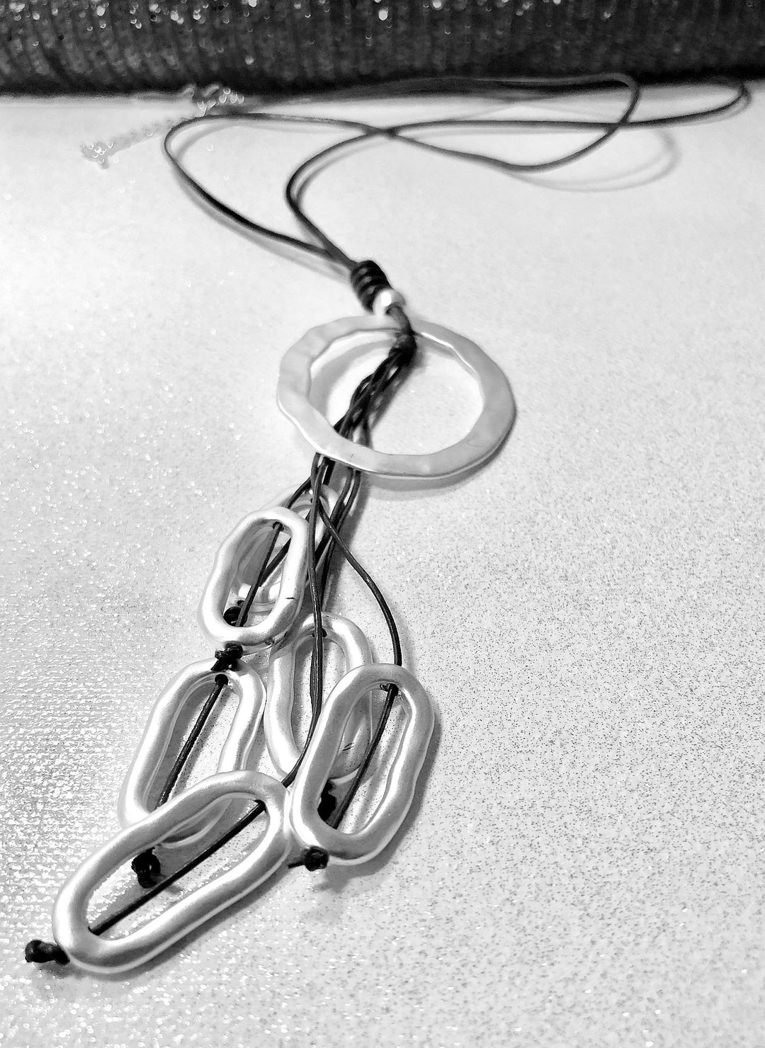 Silver Ring with Love Necklace - Vz Collection