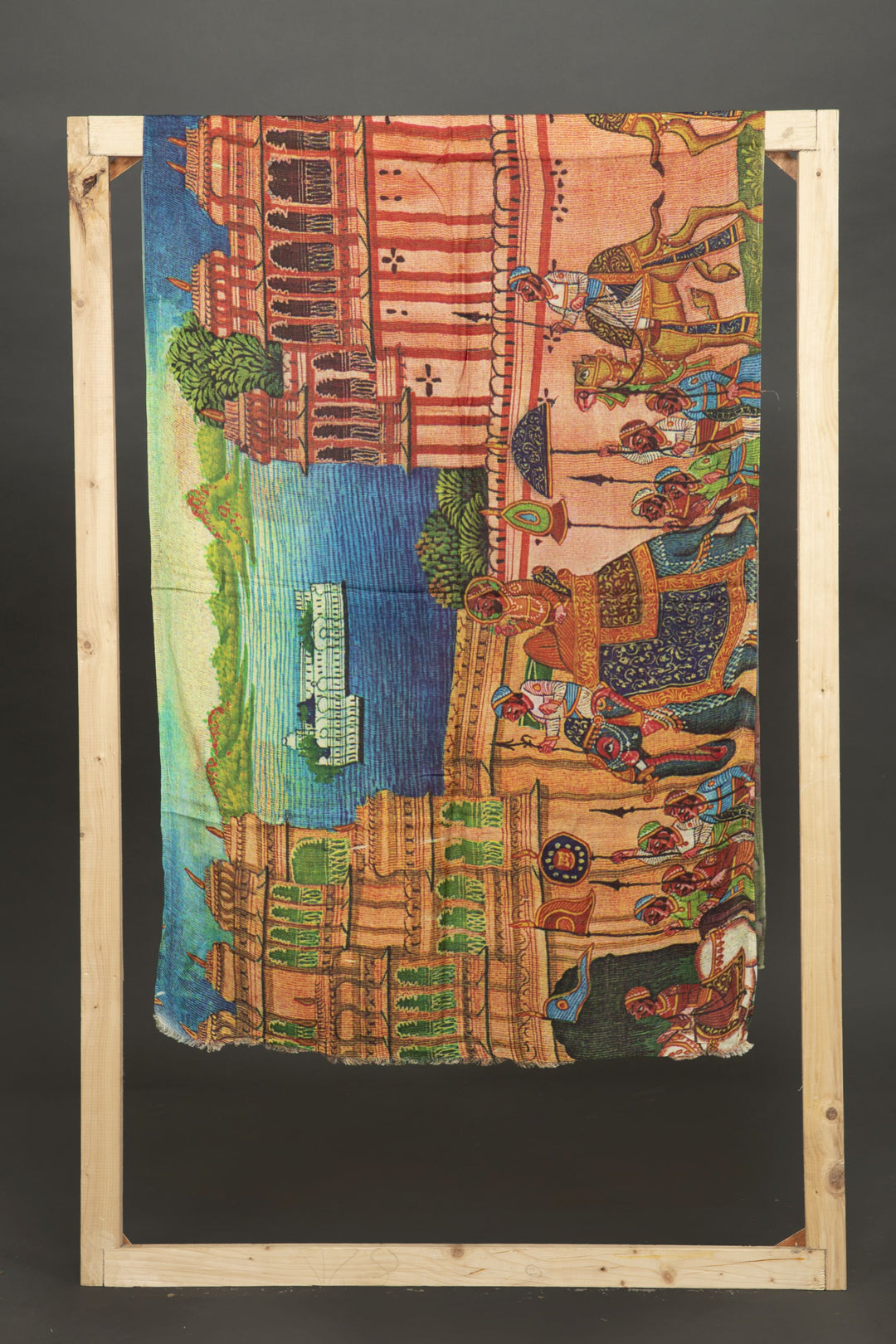 Digital Printed Indian Palace Parade Scarf - Vz Collection