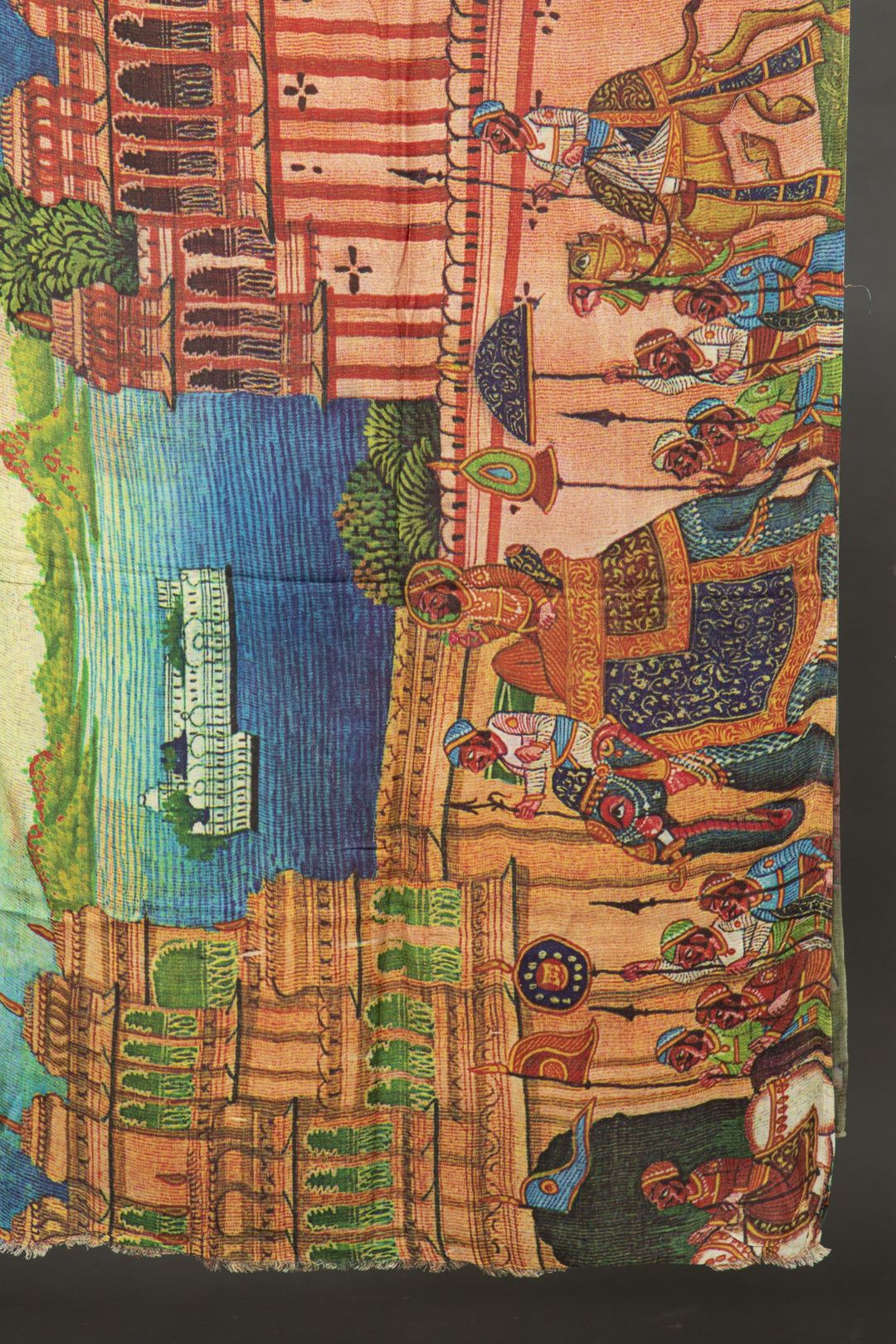 Digital Printed Indian Palace Parade Scarf - Vz Collection
