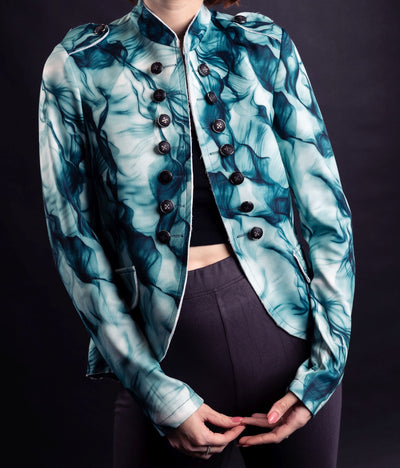 Military Style Jacket in Scuba Fabric - Vz Collection