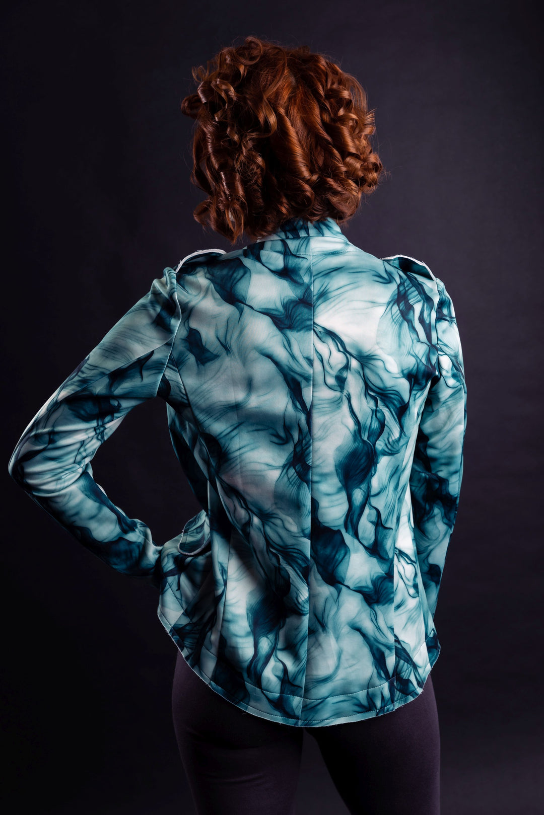 Military Style Jacket in Scuba Fabric - Vz Collection