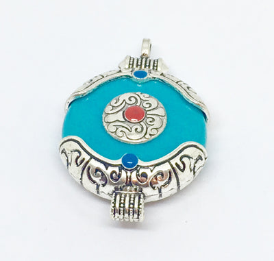 Tibetan Turquoise Stone Pendant - Vz Collection