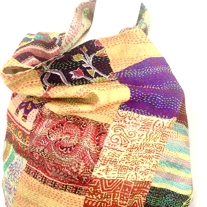 Multi Coloured Reversible Silk Scarves - Vz Collection