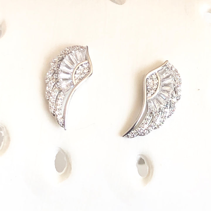 Angel Wings Earrings with Zirconia - Vz Collection