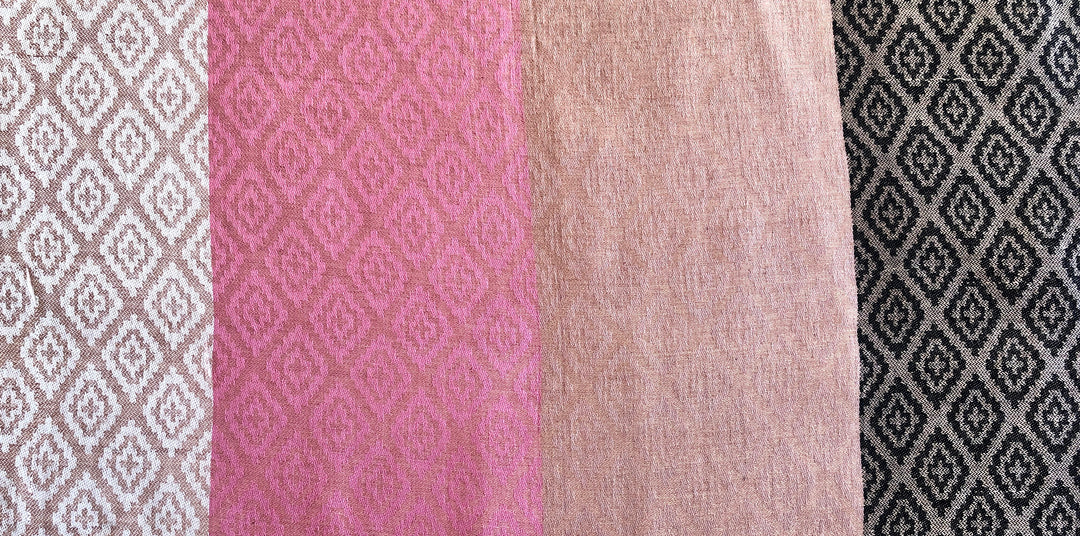 Solid Colours with Diamond Pattern Pashmina Scarf - Vz Collection