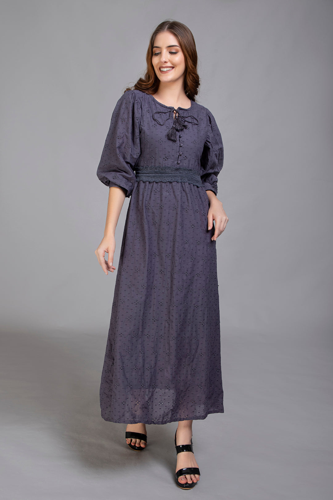Grey Maxi Dress - Vz Collection