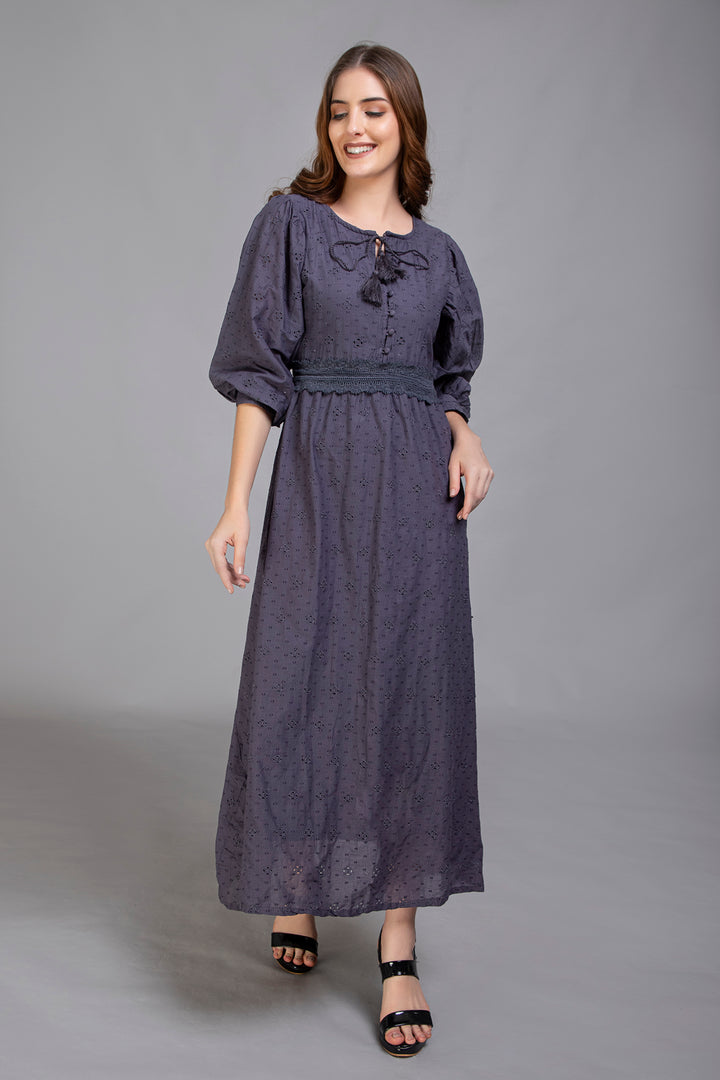 Grey Maxi Dress - Vz Collection