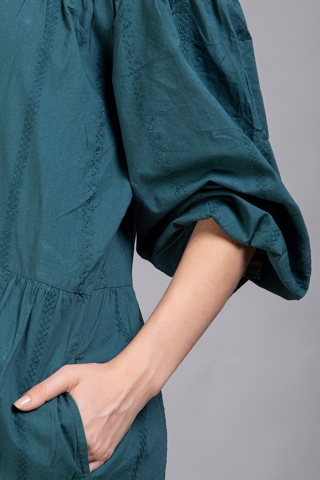 Teal Green Tiered Maxi Dress - Vz Collection