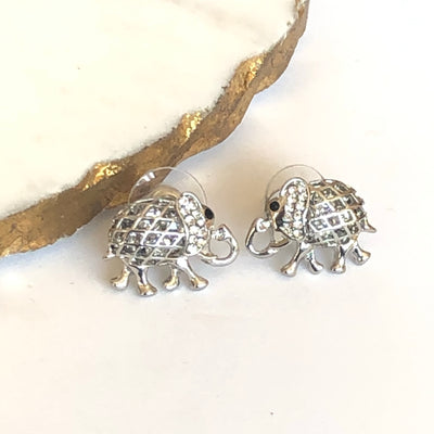 Elephant Earrings with Zirconia - Vz Collection