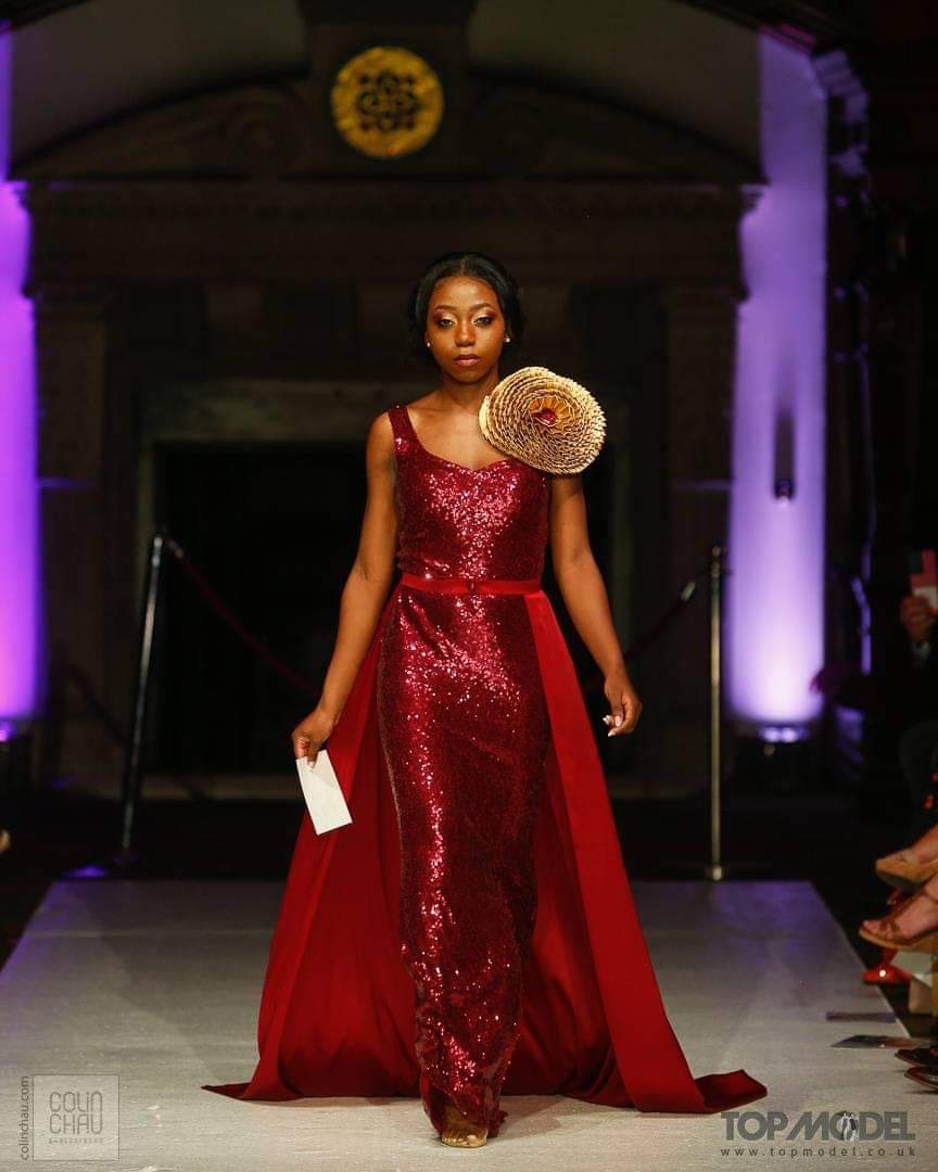 Burgundy Ball Gown - Vz Collection