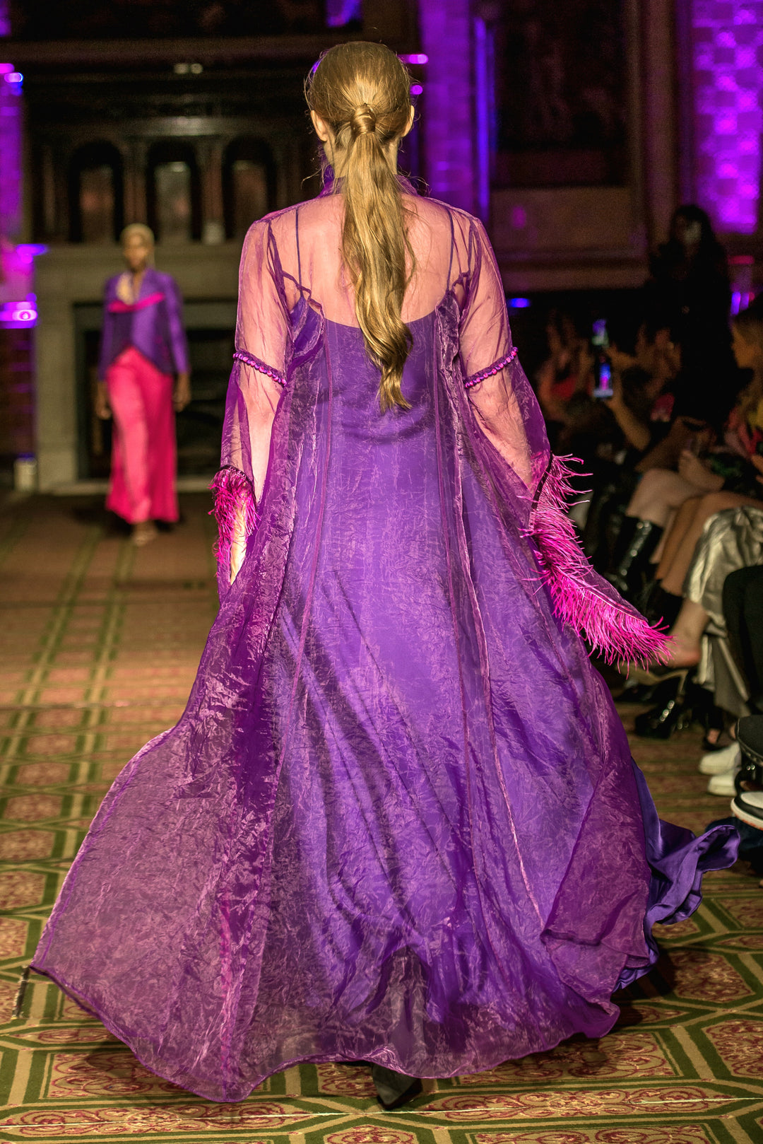 Purple Organza Overlay - Vz Collection