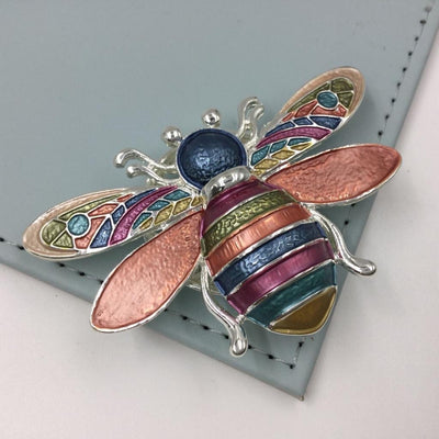 Multicolour Bumblebee Magnetic Brooch - Vz Collection