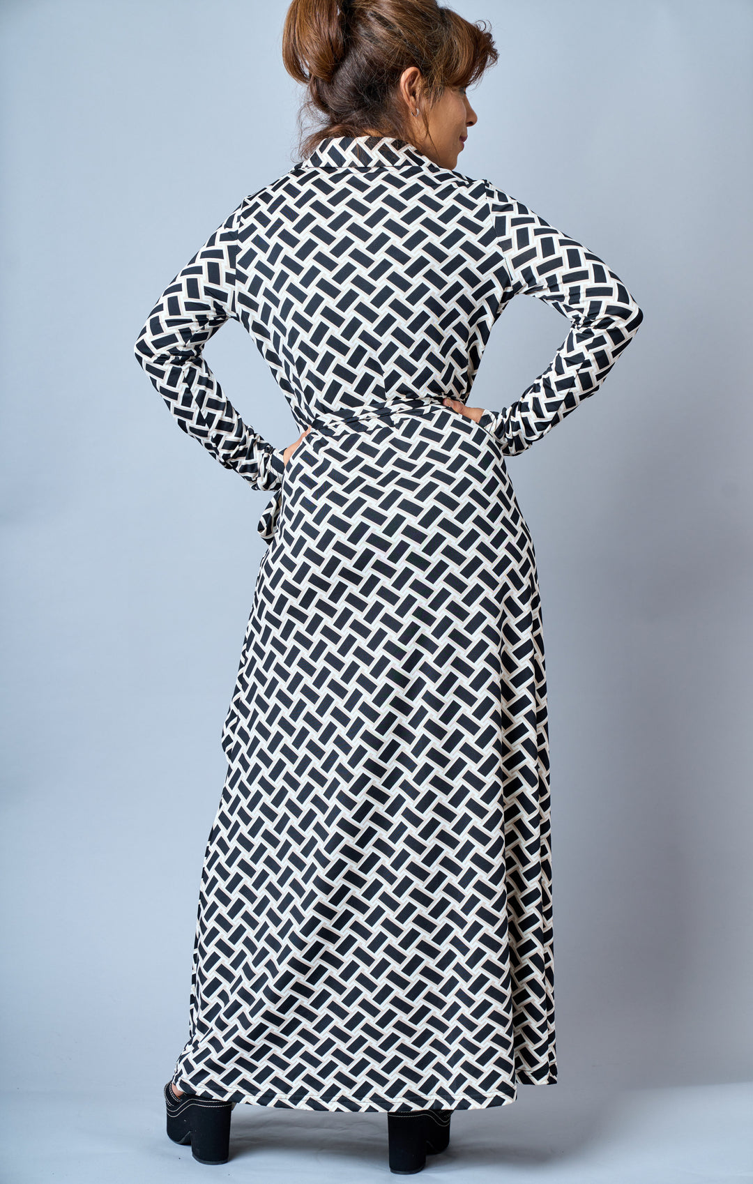 Stretch Jersey Wrap Dress - Vz Collection