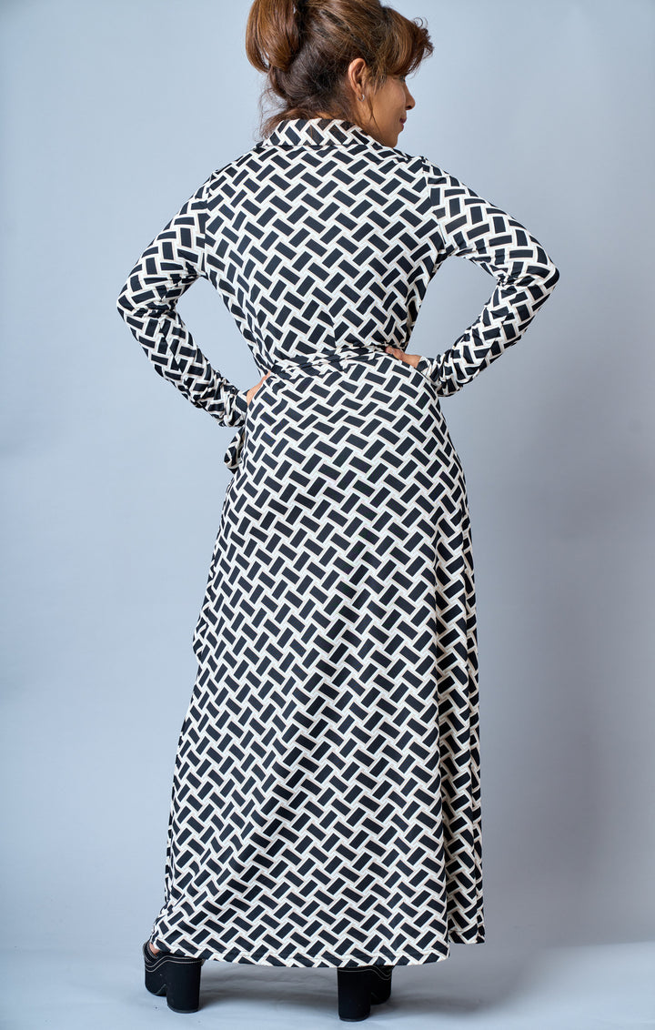 Stretch Jersey Wrap Dress - Vz Collection